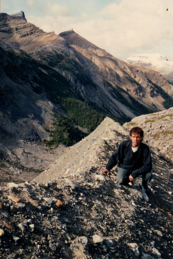 Carl Tafel at Bow Glacier