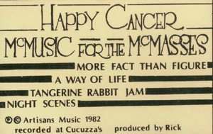 Happy Cancer - McMusic for the McMasses cassette cover