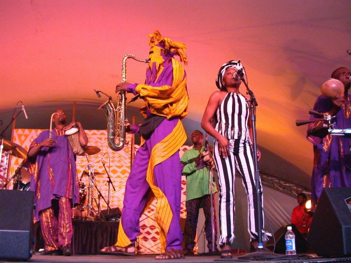 Lágbájá at WOMAD 2001, photo by Danette Davis