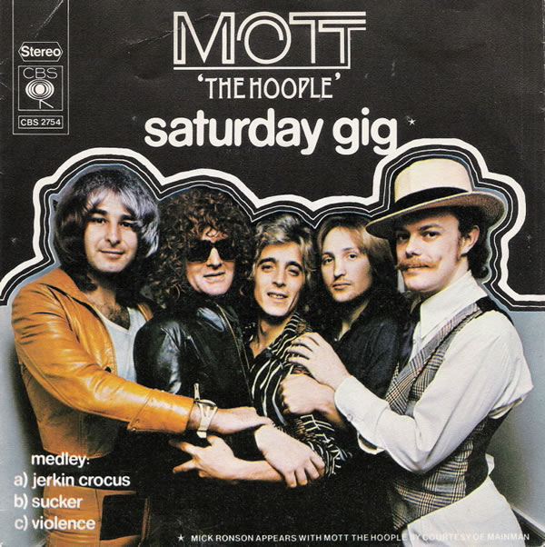 Mott the Hoople Saturday Gig single