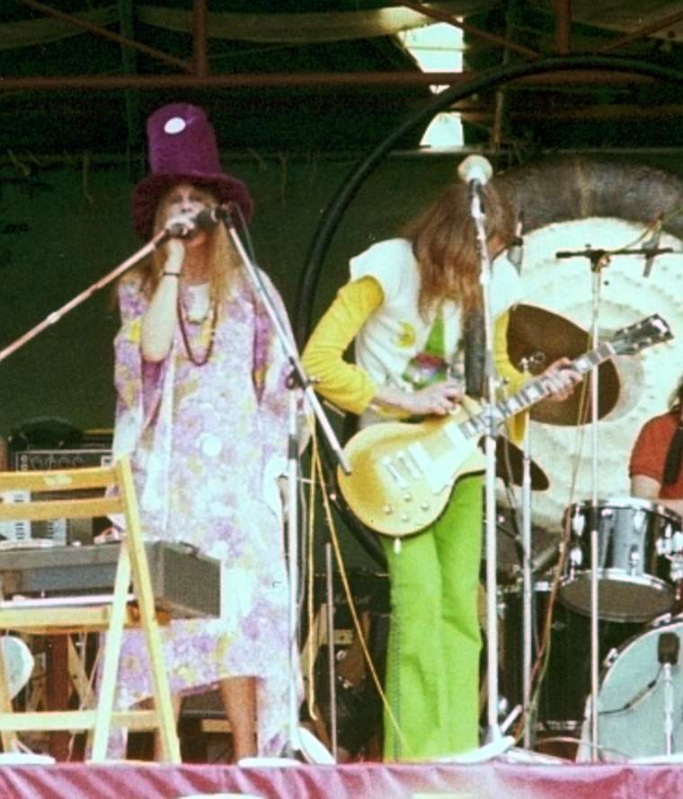 Gilli Smyth and Daevid Allen with Gong