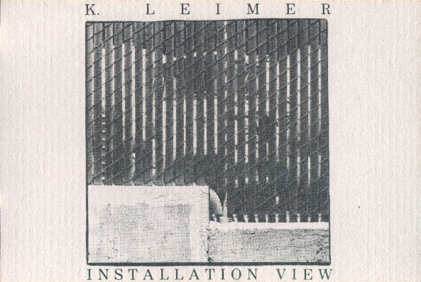 K Leimer — Installation View