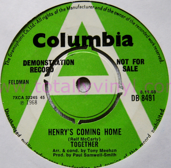 Together - Henry's Coming Home single