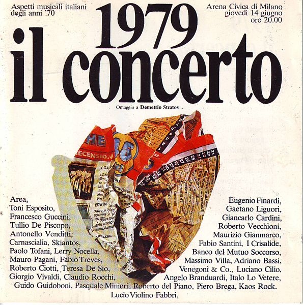 1979 Il Concerto - Omaggio A Demetrio Stratos cover